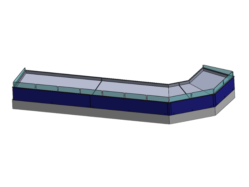 Étal inox réfrigéré