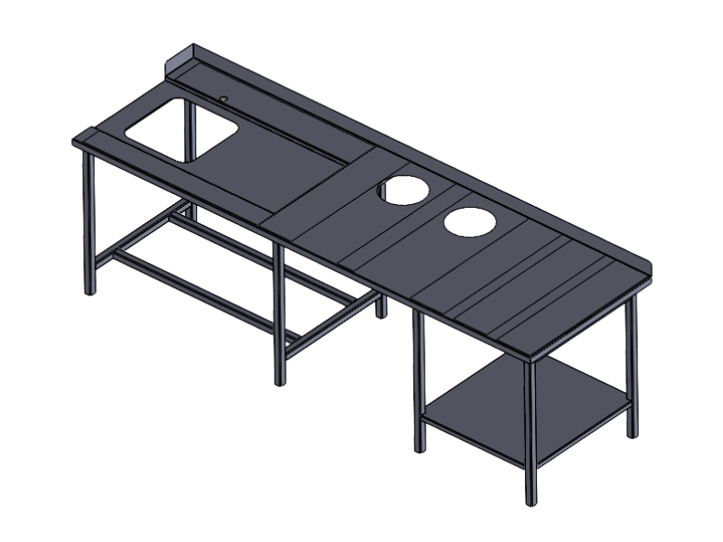 Table inox